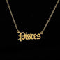 Zodiac Sign Astrology Necklace