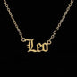 Zodiac Sign Astrology Necklace