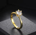 Classic 1 Carat Crystal Wedding Ring