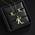 Fashion Stainless Steel A-Z Alphabet Initial Necklac