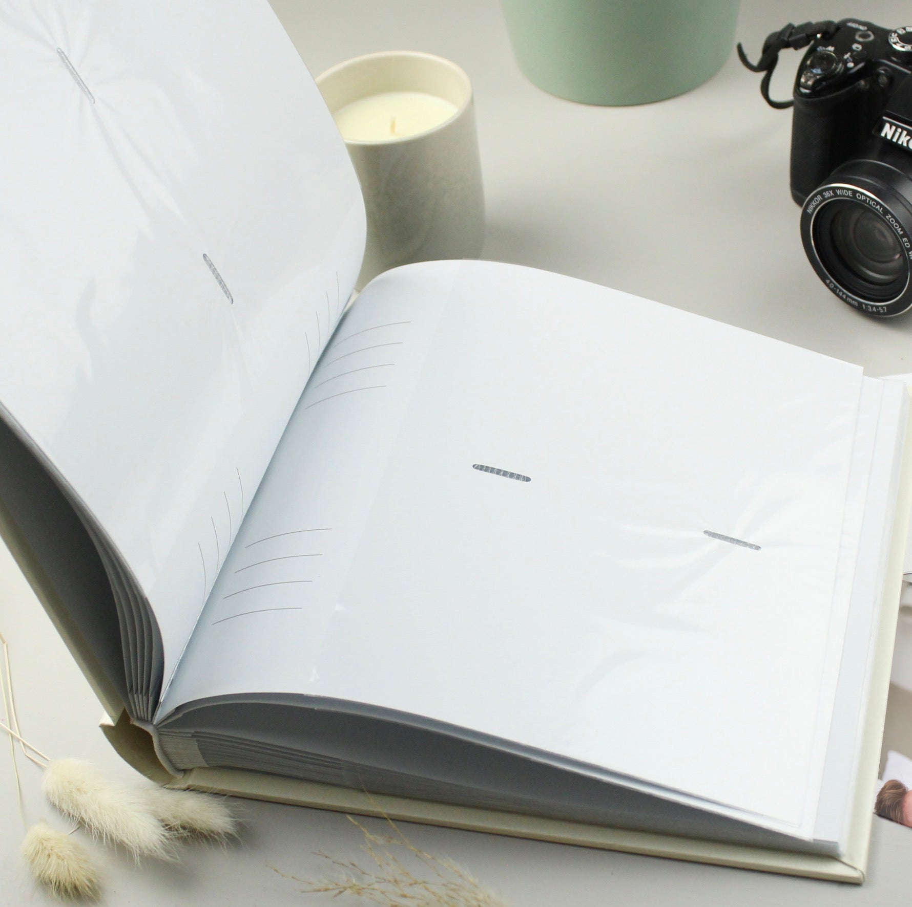 Personalised Black & Gold Free Text Square Album