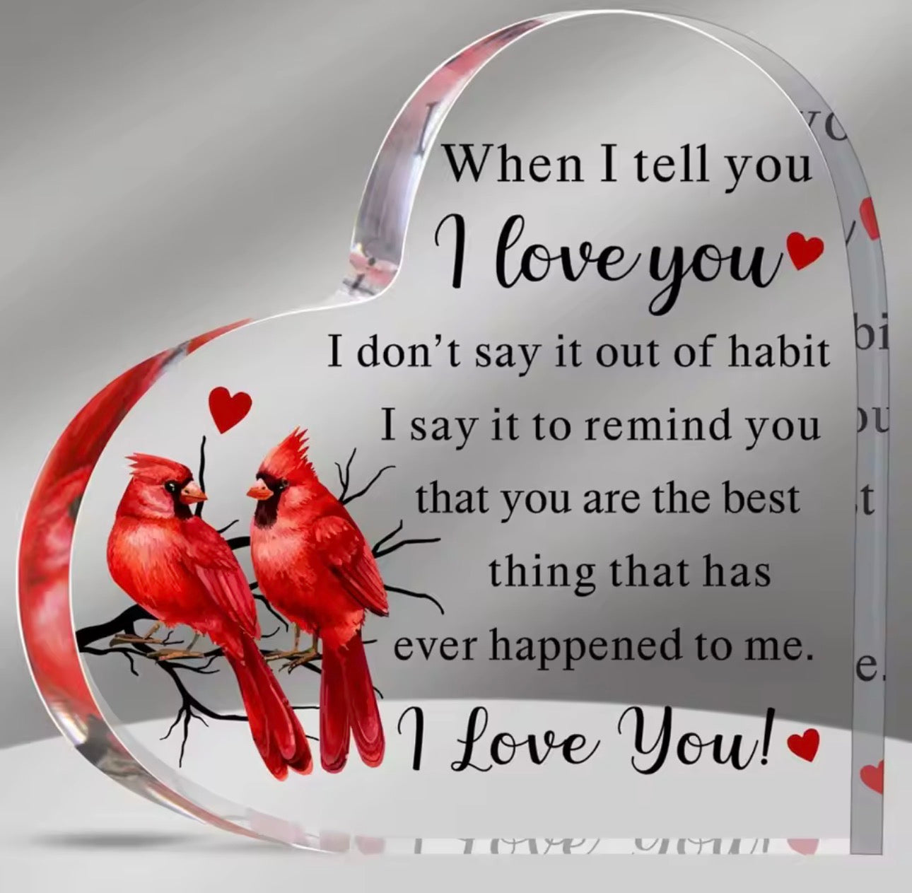 To My Love Acrylic Gift