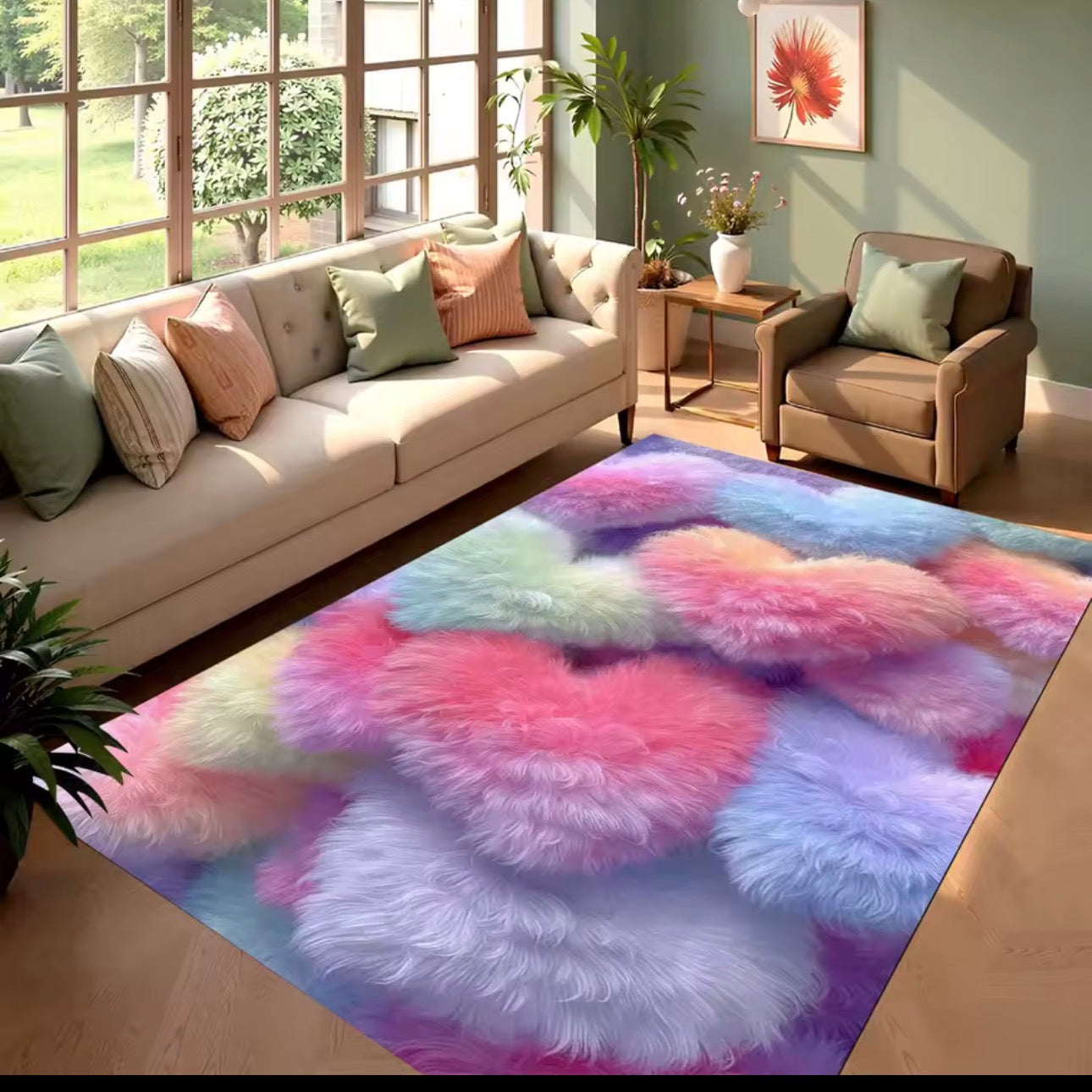 ✨ Colourful Plush Bubble Rug ✨