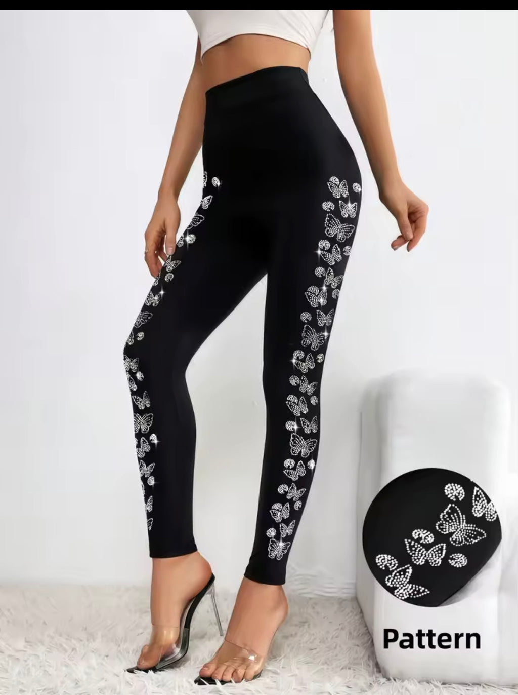 Butterfly Sparkle High-Waist Leggings