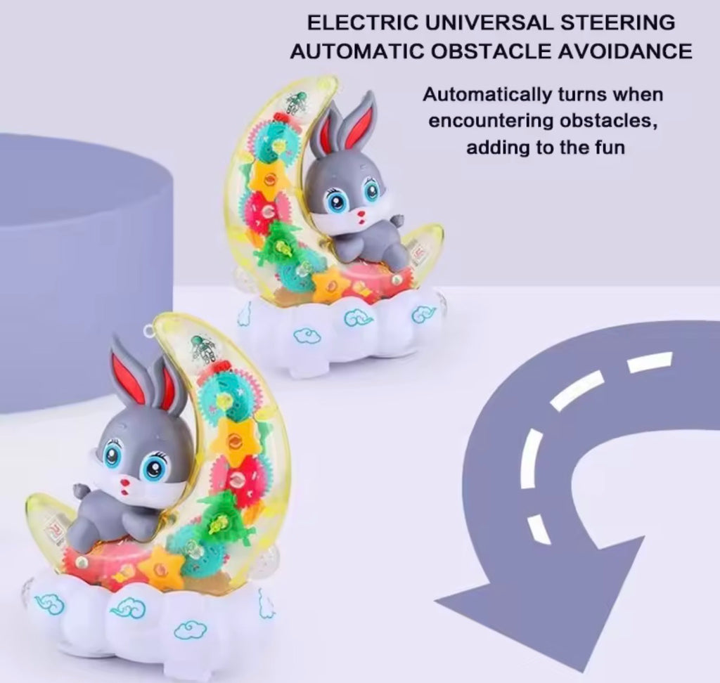 Starry Sky Cute Rabbit Electric Toy