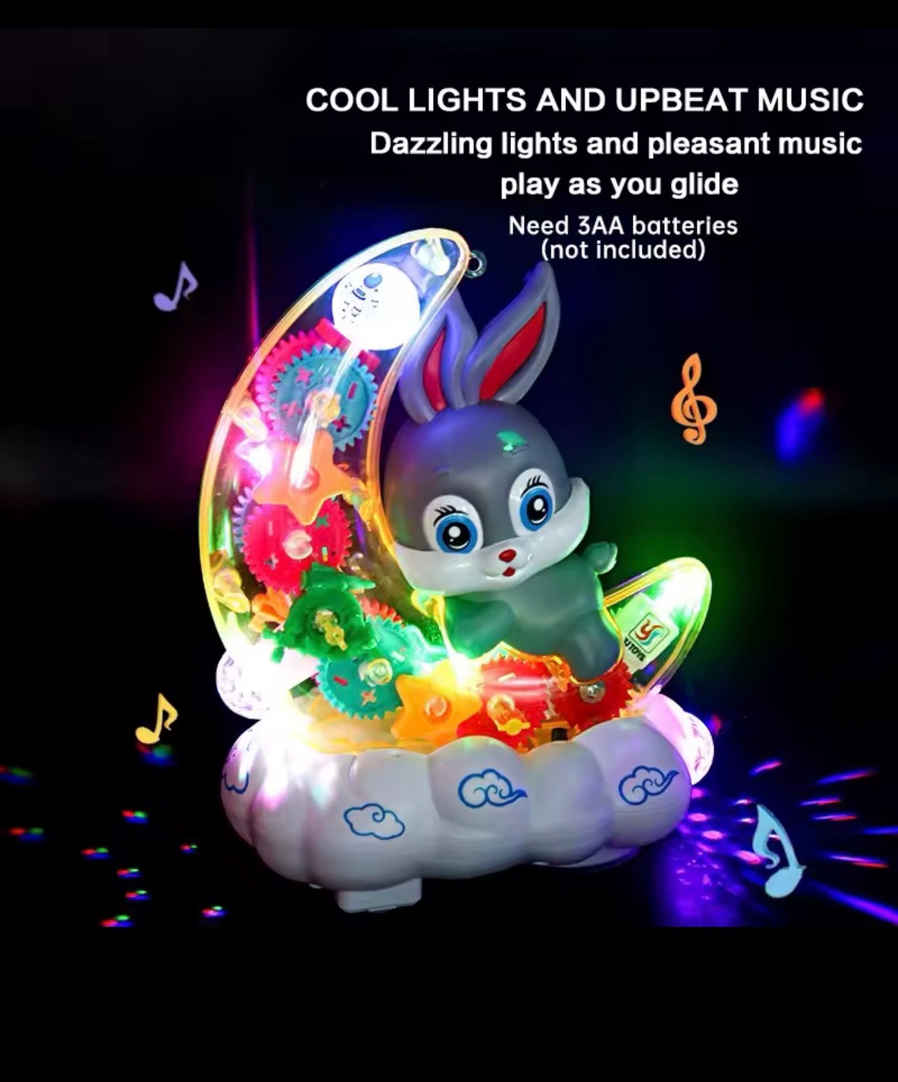 Starry Sky Cute Rabbit Electric Toy