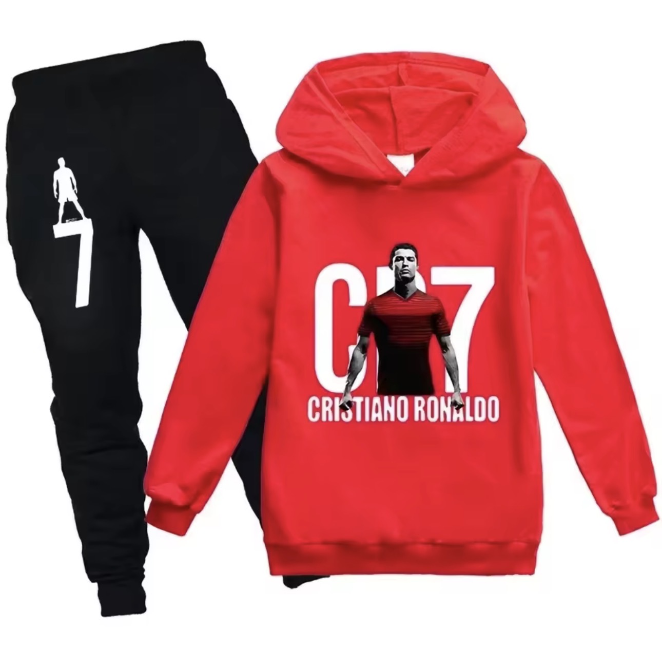 CR7 Inspired Kids Hoodie & Jogger Set
