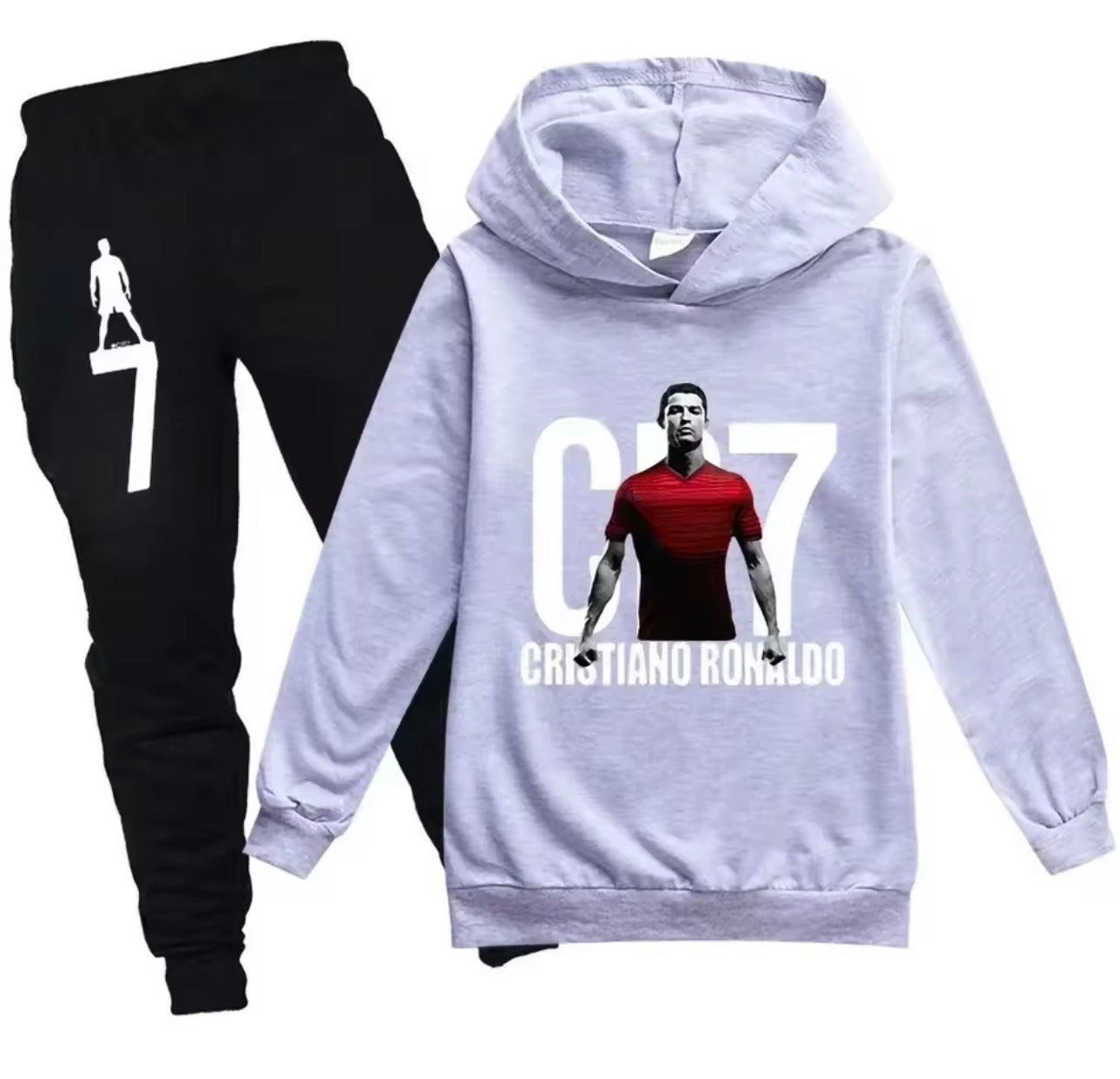 CR7 Inspired Kids Hoodie & Jogger Set