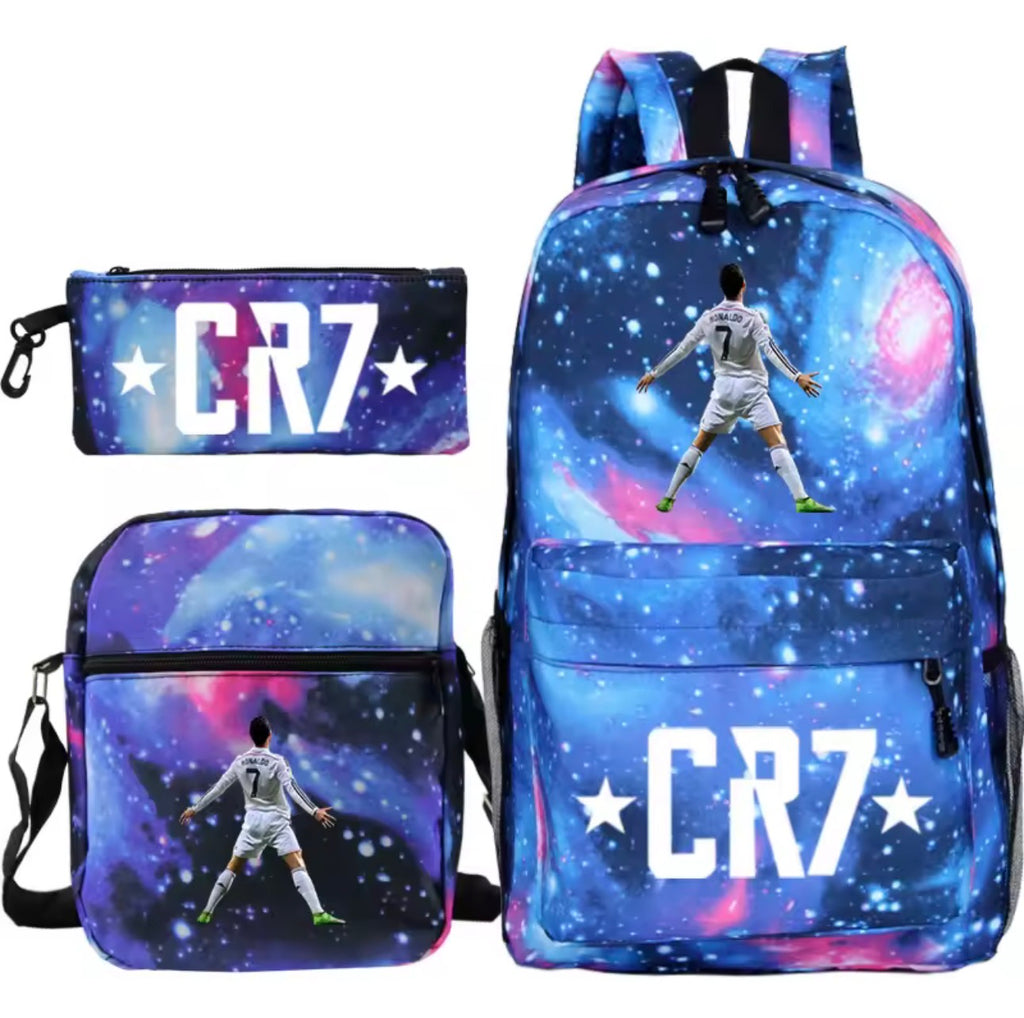 CR7 Inspired 3 Piece Backpack Set