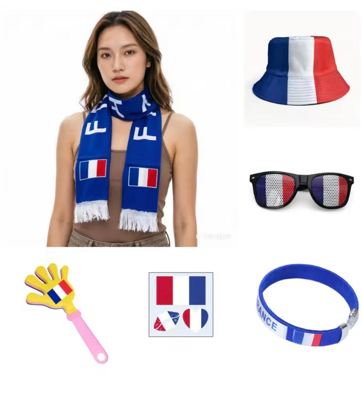 World Cup Fan Series 6-piece Combination Peripheral Cheering Supplies