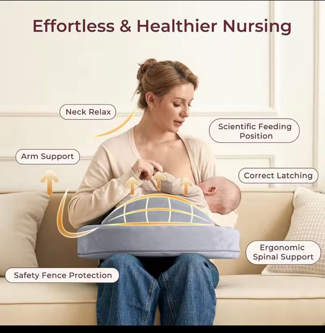 Memory Foam Nursing Pillow