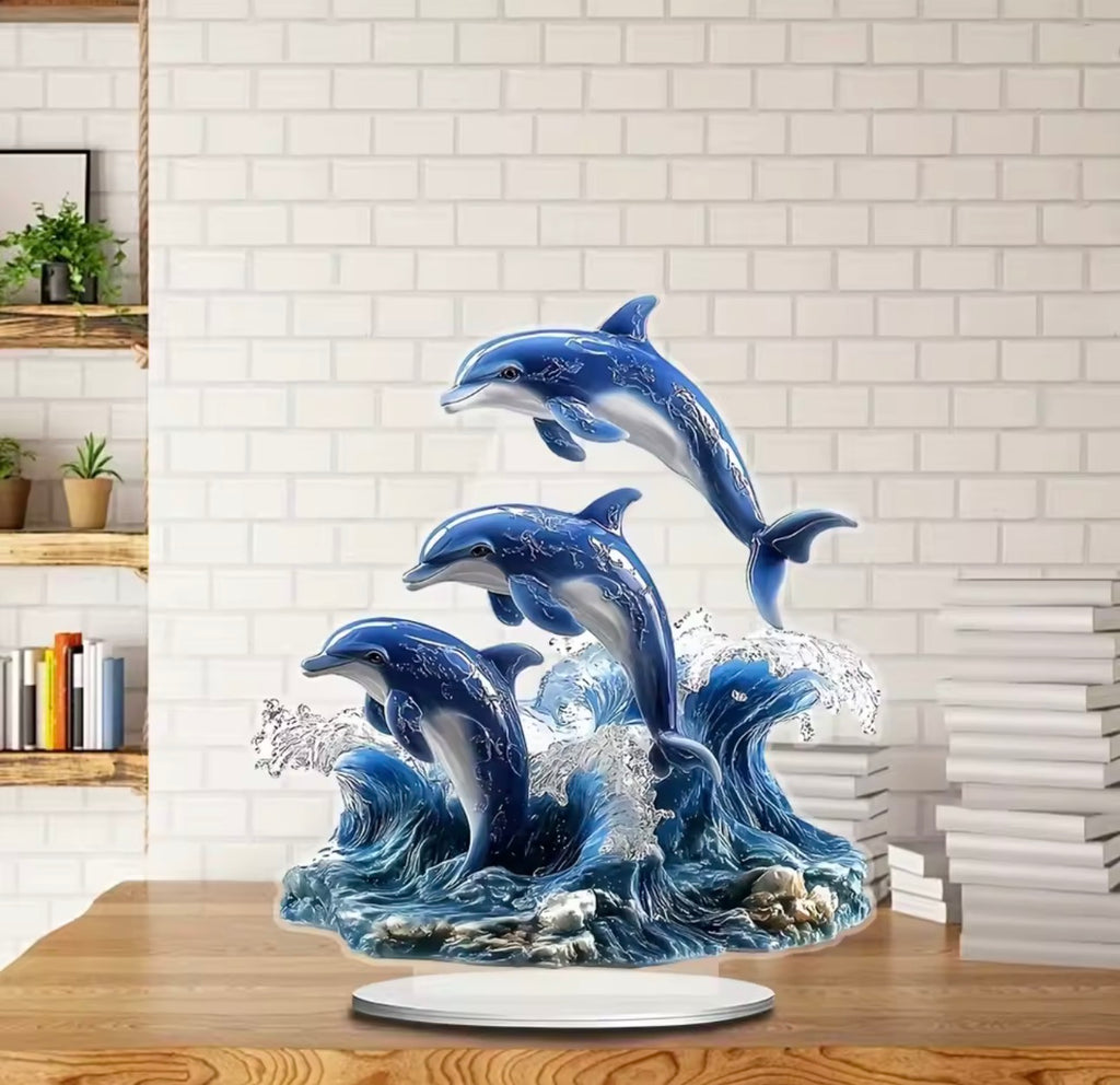 Beautiful Dolphin Acrylic Ornament