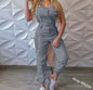 Ladies Cargo Jumpsuit
