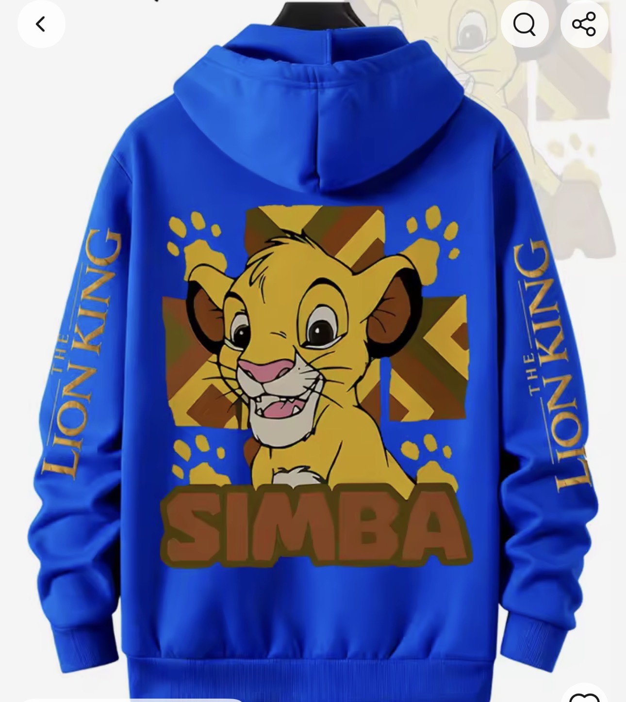 Lion King Simba Hoodie.