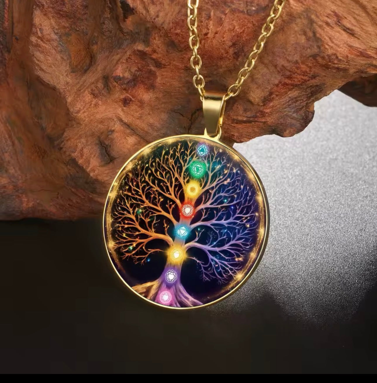 Jeshayuan Magic Tree of Chakras Necklace