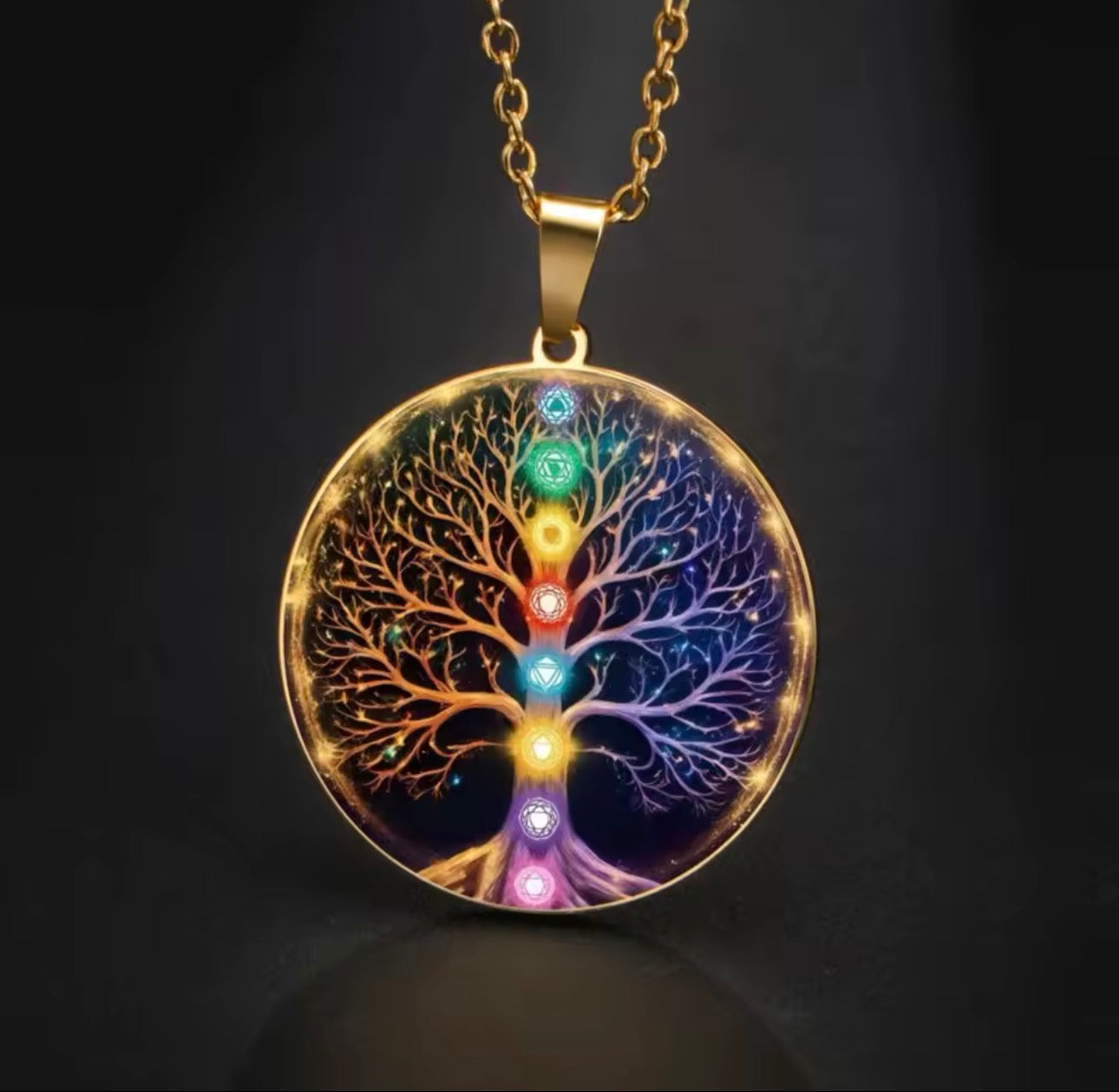 Jeshayuan Magic Tree of Chakras Necklace