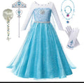 Queen Elsa Anna Long Sleeves Costume