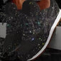 Women Flat Sneakers Casual Bling