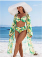 Sexy High-end Women's Swimsuit Bikini Three Piece Set