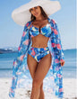 Sexy High-end Women's Swimsuit Bikini Three Piece Set