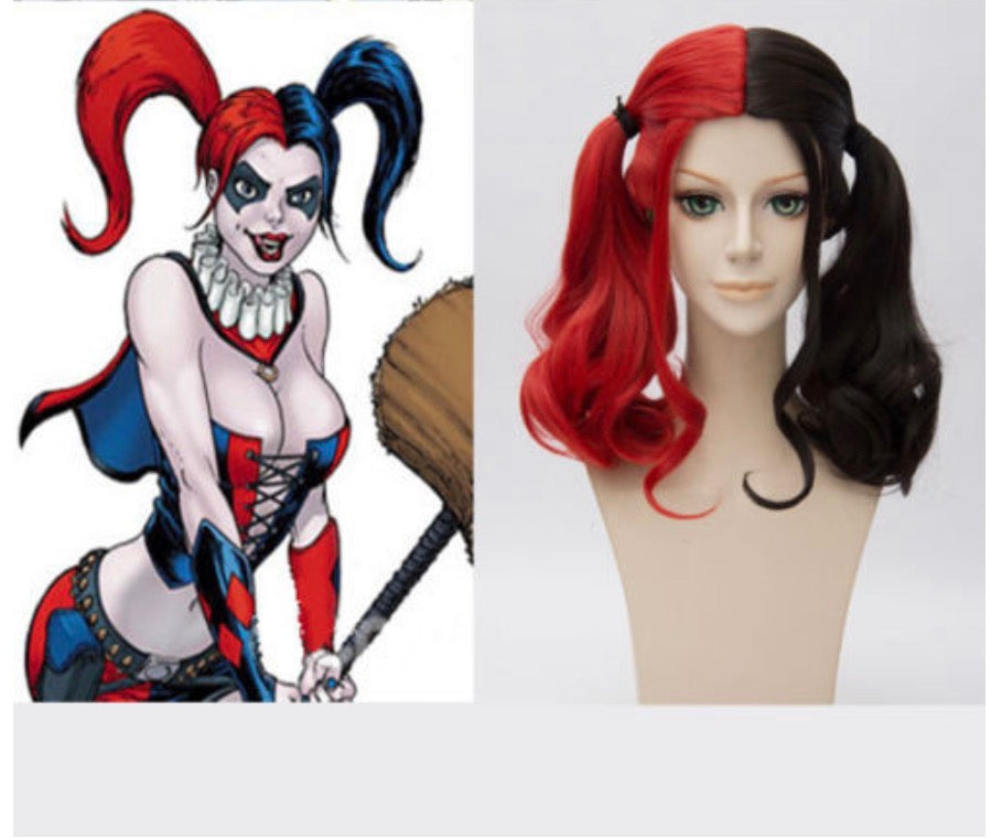 Harley Cosplay Quinn Costume Wig