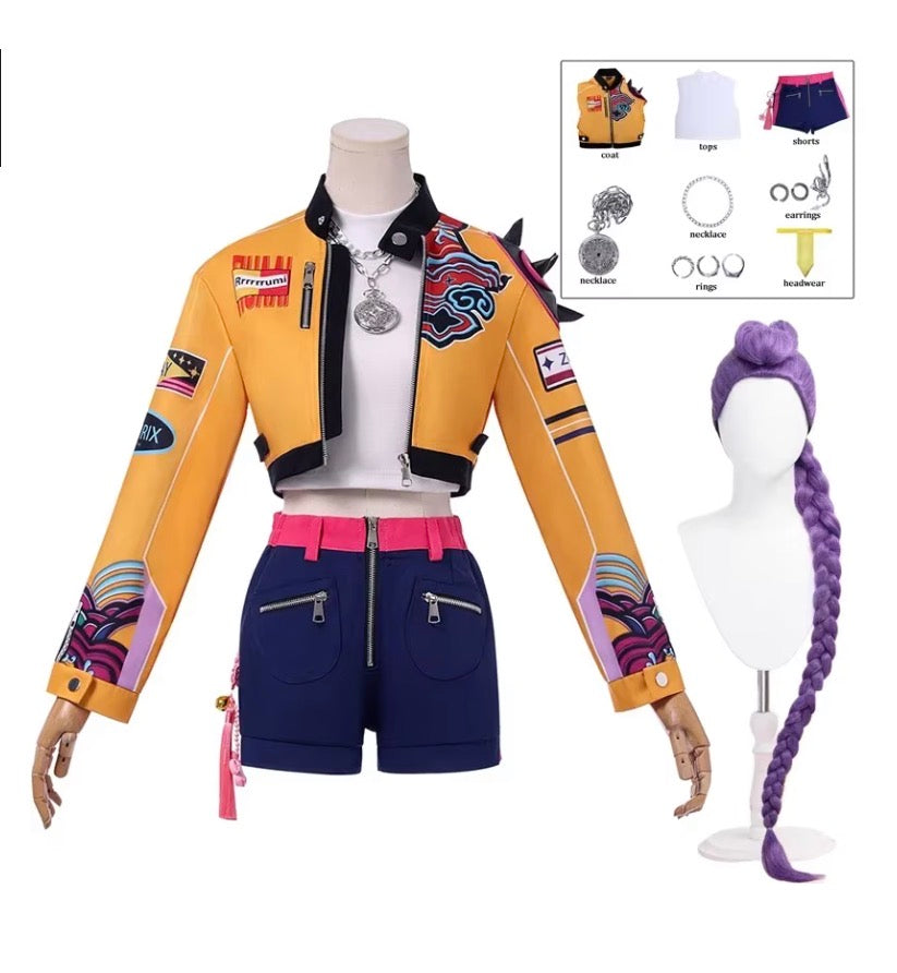 Kids KPop Rumi Cosplay Costume