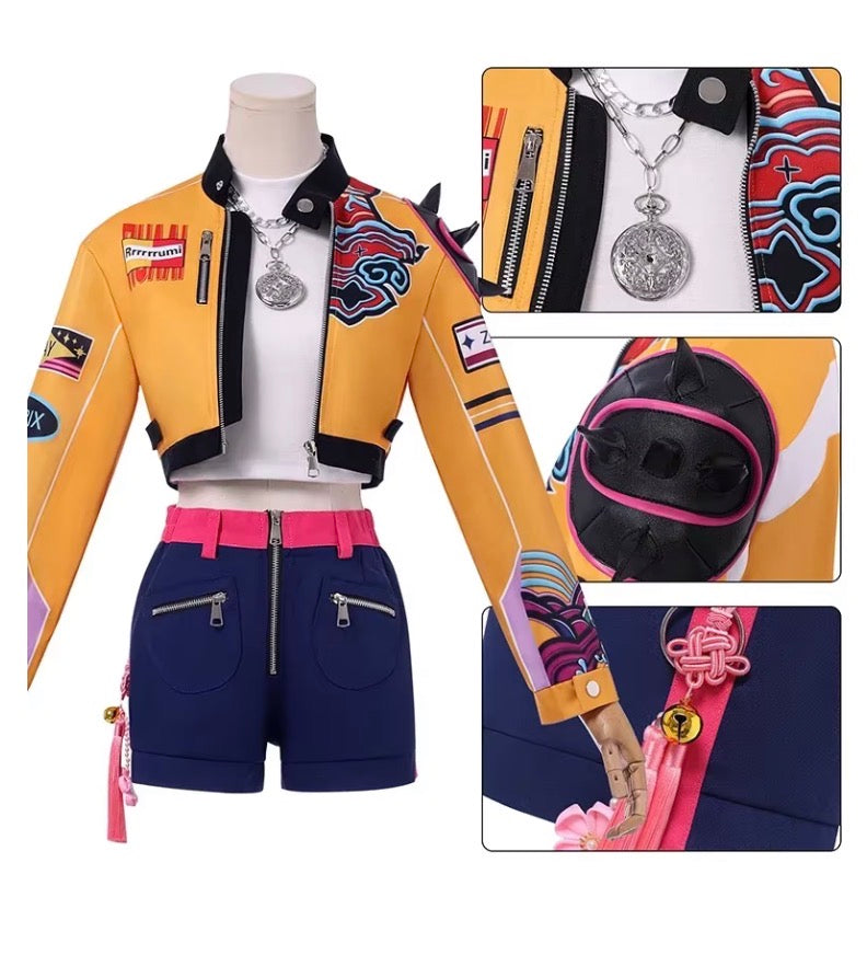 Kids KPop Rumi Cosplay Costume