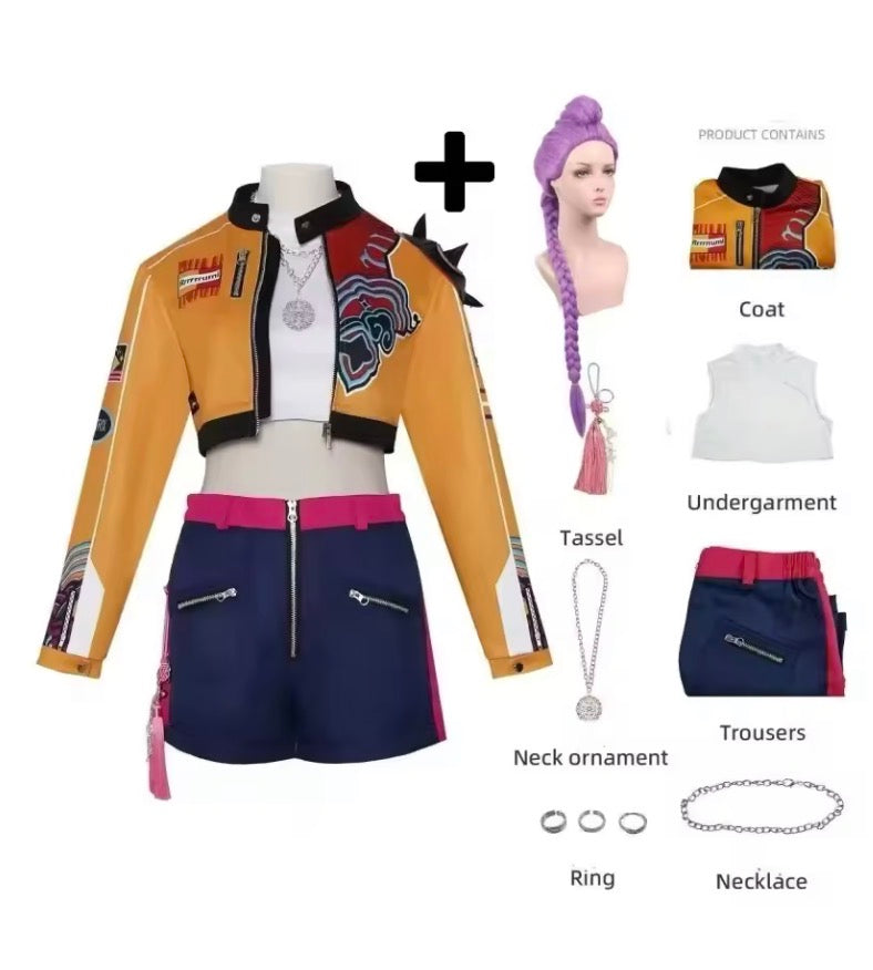 Kids KPop Rumi Cosplay Costume