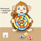 Montessori Toys for Kids 2 to 4 Years Old Cartoon Animal Dart Board