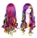 New Trendy Synthetic Wig In Rainbow Colours
