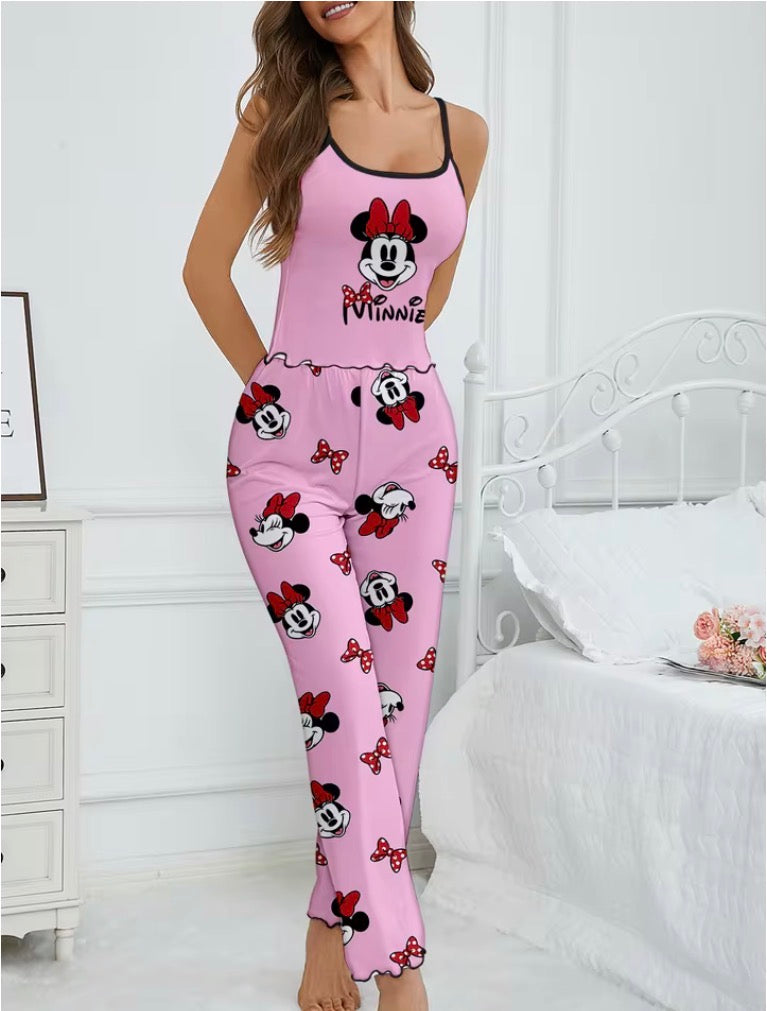 Women's 2-piece Disney Minnie Strap Top and Pants Sleepwear