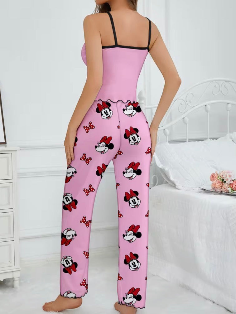Women's 2-piece Disney Minnie Strap Top and Pants Sleepwear