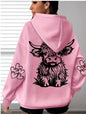Women's Oversized Comfort Hoodie with Highland Cow Print