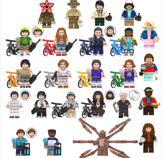 24PCS Stranger Things Assembled Minifigures Set