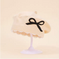 Girls Beret Hat with Bow Knot Knitted Woolen Cap Princess Baby