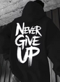 Self Confrontation Letter Print Hooded Sweatshirt