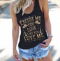 "Excuse Me You Look Like You Love Me" American Western Style Women's Vest
