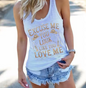 "Excuse Me You Look Like You Love Me" American Western Style Women's Vest