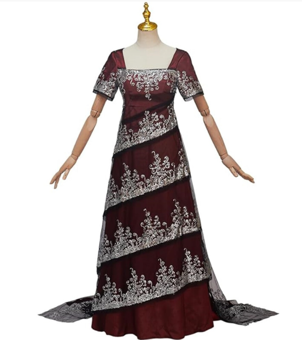 Titanic Rose Cosplay Costume - Red Dewitt Bukater Dress