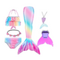 6PCS with fins4) Summer Girl Mermaid Tail With Monofin