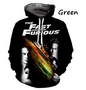 Men's Fast Furious Hoodie Fashion 3d Graphic