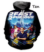 Men's Fast Furious Hoodie Fashion 3d Graphic