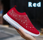 Fashionable Women's Lightweight Breathable Mesh Elastic Casual Shoes