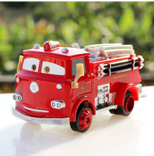 Disney Pixar Cars 1:55 Red Fire Truck Die-Cast Toy
