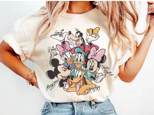 Disney 2026 New Hot His Companions' T-shirt
