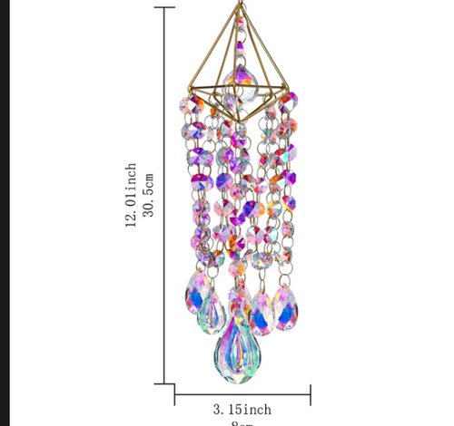 💎 
Light & Shadow Crystal Iridescent Wind Chime 💎