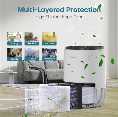 💎 
Air Purifier with Fragrance, 3 Modes, 24H Timer, Removes Smoke 💎