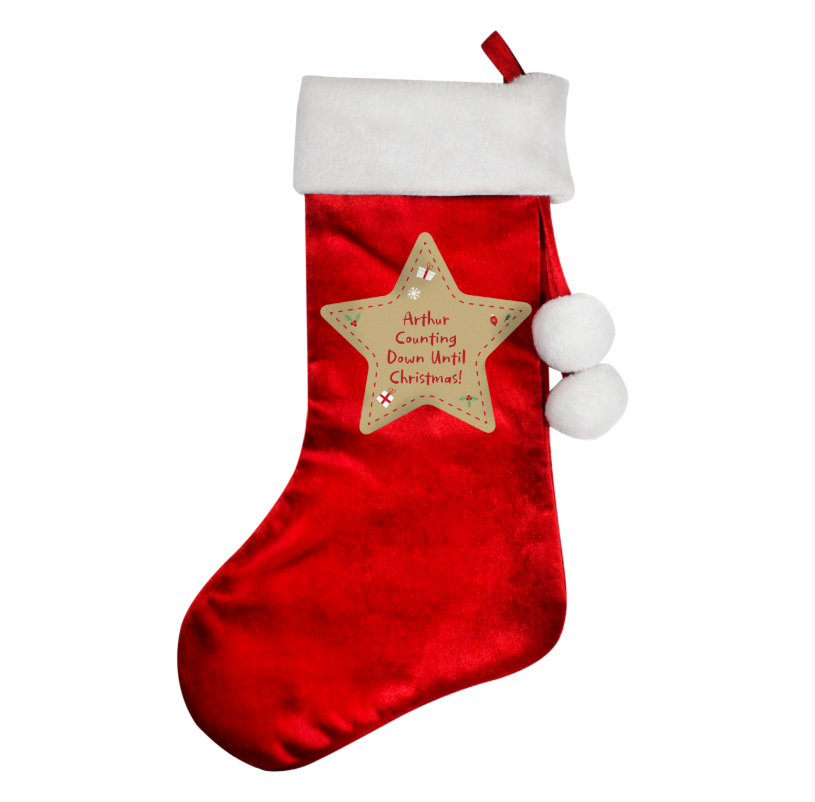 Personalised Christmas Red Stocking