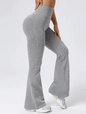 High-Waist Stretchy Bell Bottom Trousers
