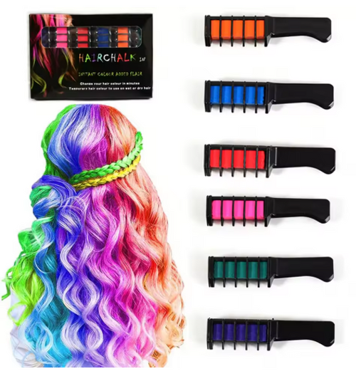 6-Piece Temporary Hair Dye Set